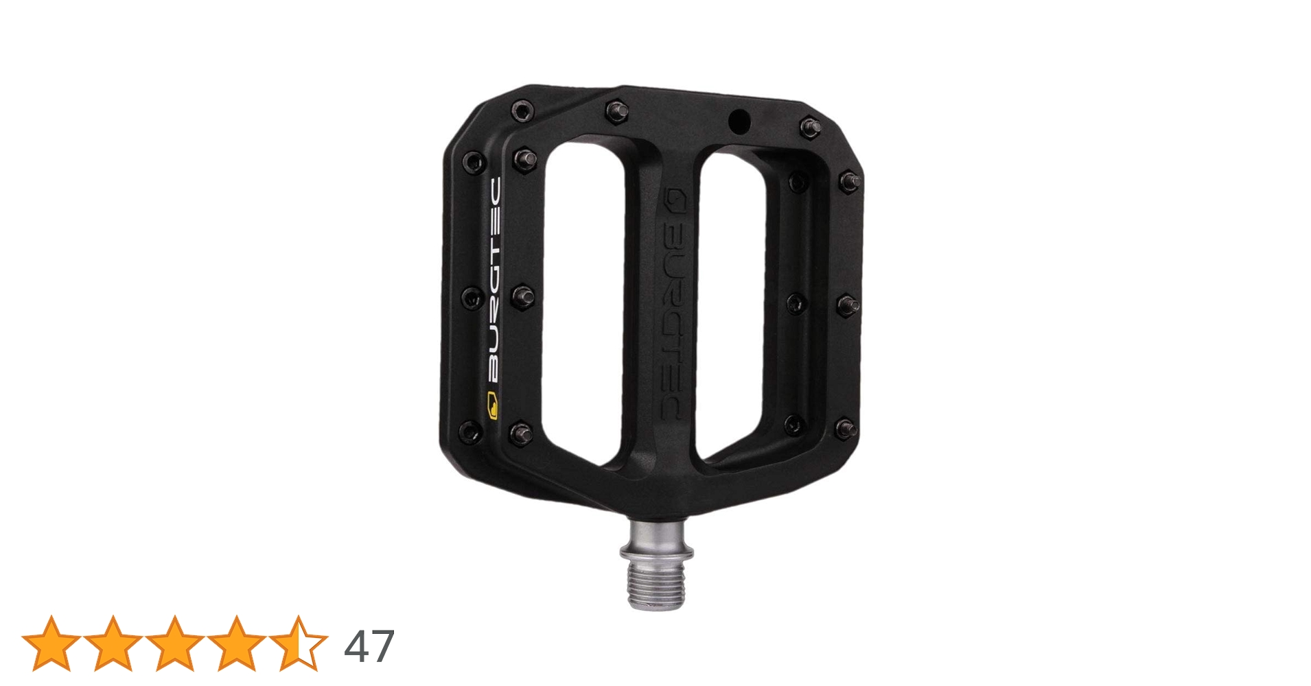 Amazon | Burgtec MK4 コンポジットフラットペダル ブラック ワン